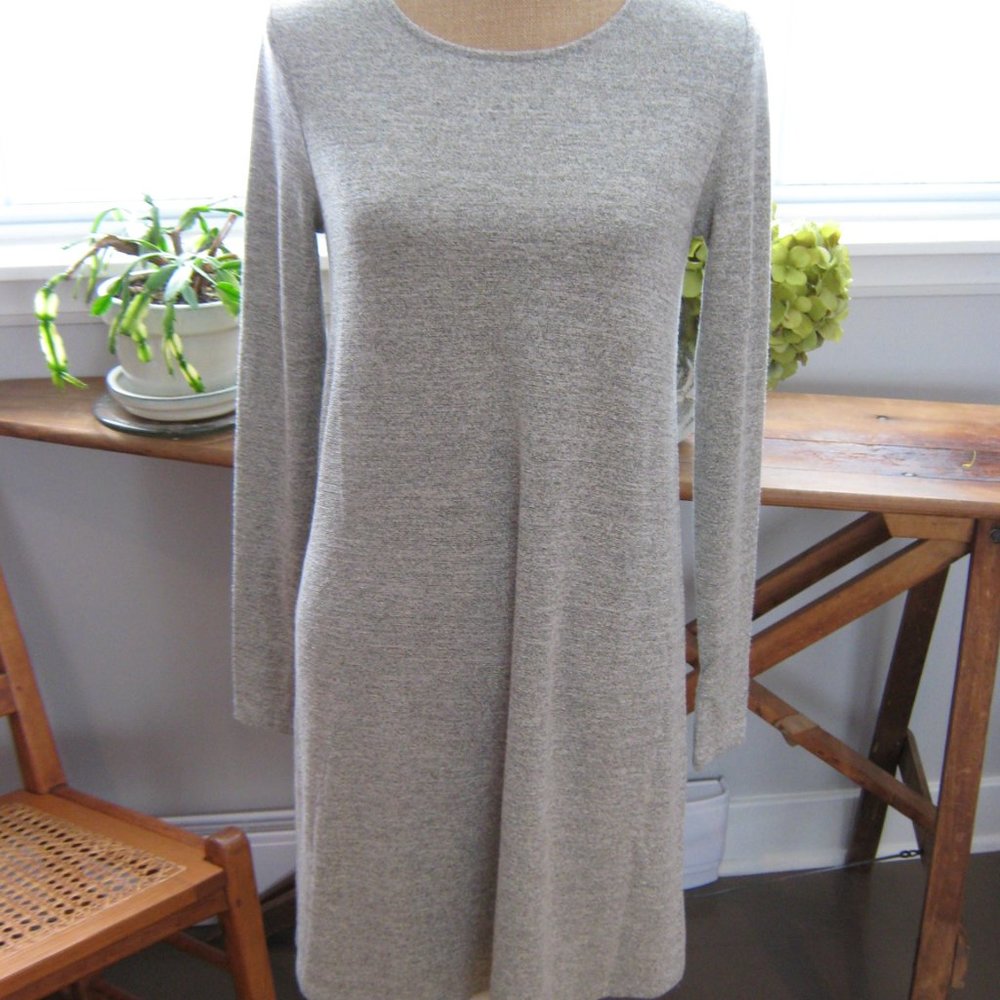 Grey Gap Sweater Tunic/Dress with Gold Sparkle